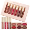 6 Pcs/set 12 Colors Lip Gloss Kits Liquid Lipstick Sets Matte Lipsticks Waterproof Lips Glaze with Gift Box