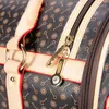 Trasportino per animali di lusso Cucciolo Portafoglio per cani di piccola taglia Borsa a tracolla per gatti Valise Borsa da trasporto in pelle PU premium impermeabile per viaggi all'aperto W205j