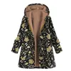 Women's Jackets Women Hooded Ethnic Printed Cardigan Thin Coats 2022 Casual Long Sleeve Blusas Open Stich Overcoats