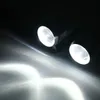 Pair 30W DC 12-60V Motorcycle Headlight U2 LED Driving Headlamp Fog Light + Switch High/Low Beam - Silver