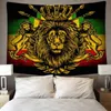 Tapestries Lion Crown Flag Hippie Art Wall Hanging By Ho Me Lili Tapestry For Living Room Bedroom Decor