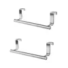 Shower Curtains Stainless Steel Single-bar Towel Rack Kitchen Non-perforated Racks Cabinet Door Back Rag