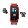 N8 Intelligence Pulsera Auriculares Bluetooth Auriculares Earbudos Smart Relojes 2 en 1 Control de música Ritmo cardíaco Deporte Smartwatch con caja de venta al por menor