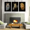 Unframed Modern Beast Poster Tiger Lion Cheetah Print Wall Art Painting