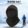 Chapeaux d'extérieur en polaire thermique cagoule chapeau à capuche cache-cou cyclisme masque facial coupe-vent épaissi équipement de ski