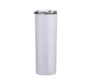 20oz skinny tumblers sublimação em branco copo de aço inoxidável canecas Cerveja clássico copo com palhas da tampa navio mar