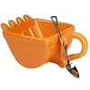 Muggar Grävmaskin Bucket Cup med Spade Shovel Spoon Rolig Creative Container Digger Plast Ashtray Y4U3 V6E2
