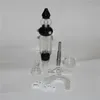 Narguilés verre Nc Kit narguilé 14mm Quartz sans dôme titane pointe paille Dab Bong Honeybird accessoires plates-formes conduites d'eau