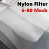 Thickened Nylon Food Filter Net 6-80M Filter Fabric Kitchen Oil Nut Milk Bag Filter Mesh Wine Beer Brewing Strainer Food Sieve 210626