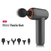 Mini fascia massage pistol usb träning djup muskel avkoppling fitness vibrator vikt ioss formning smärtlindring elektrisk massager y1223