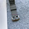Version supérieure chiffres cadran squelette tout motif de fibres boîtier japon saphir montre pour hommes en caoutchouc concepteur montres de Sport 16316r