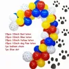 75 pcs animais de estimação cão pata de látex balões de cachorro ossos animal tema festa decoração crianças clássico brinquedos globos hélio ar bolas infláveis ​​abastecimento 211216