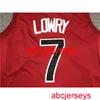 Hombres Mujeres Niños 8 estilos Jersey 7 # Lowry 2021 Jersey de baloncesto rojo Bordado Nuevos jerseys de baloncesto XS-5XL 6XL