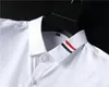 Luxurys Designers high quality men's Dress shirts fashion trend casual business cocktail shirt long sleeve solid color summer comfortable stand collar M-3XL#13