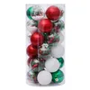 Décorations d'arbre de noël, 6cm x 30 pièces par boîte, décoration intérieure, boules peintes colorées, ornements SYBA05