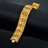 Link Chain Drop 22mm Breedte Chunky Grote Brede Armband Voor Vrouwen Mannen Goud Kleur Ethiopische Sieraden Afrikaanse Bangle Arabische bruiloft Gift219g