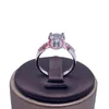 Pure 14K White Gold Round Brilliant Cut Diamond Engagement Wedding Anniversary Ring voor vrouwen