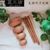 Practical Wooden Rolling Pin Dumpling Skin Baking Cookie Non Stick Rolling Pin Cake Kitchen Rolo De Massa Kitchen Gadget DG50RP 211008