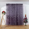 Vorhangvorhänge N79 1 Stück Weihnachtsschneeflocke Tüll Fensterbehandlung Voile Drape Volant Dekorationen für Zuhause Schlafzimmer Dekor