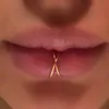 925 Silver Handmade Gold Filled Punk Body Boho Lip Ring Bijoux minimalistes