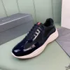 Men America Cup XL Кожаные кроссовки Высококачественные патентные тренажеры Black Mesh Crasual Casual обувь на открытом воздухе Mkjlj0005