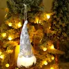 Party Favor Christmas Gnomy Light Up Szwedzki Tomte Gnome Kawaii Room Decor plusz z ciepłymi światłami LED na akcesoria do dekoracji domu