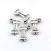 200pcs Dog Bone Pet Charm Alloy Doggy Puppy Bone Pendant for DIY Necklace Bracelet Jewelry Making Findings A-635