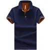 Mens Polos Shirts Summer Short Sleeve Fashion Breathable shirt Casual Stitching High Quality Tops for Men