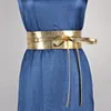 Cinturones Mujeres PU Cinturón de cuero Cinturón de encaje para correas de cintura ancha Vestido femenino Suéter Cintura Faja Accesorios