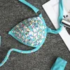 Summer Sexy Crystal Diamond Bikini Set Rhinestone Swimsuit Metal Swimwear Women Push Up Bathing Suit Biquini Monokini Women's