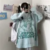 Nowy Koreański Cartoon Sweter z dzianiny zima Y2K Harajuku Japoński Anime Casual Punk Style Kobiety Louj Uzzzang Kawaii Y0907