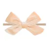 Детские повязки повязки девочки Bowknot Hairsbands Детские аксессуары для волос головные уборы Мягкий нейлоновый хлопковой эластичный милый лук kha140