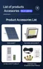 Upgraded 200W 280W 350W Solar Powered Flood light LED Wall Lamps Waterproof Aluminum Garden Street Outdoor Spot lights with remote controller