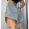 High Street Jeans Kobiety Spodnie Szerokie Spodnie Hip-Hop Bawełniane Luźne Retro Łańcuch Wymienny Cool Girls Womens Denim Spodnie 210922