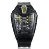 Assista WatchPoison Sports Car conceito Racing Mechanical Style Six Cylinder Compartment Creative Fashion9651022