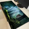 tapis de souris bleu