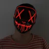 Horror führte luminöse glühende Halloween -Party -Maske