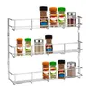 Keuken Opslagorganisatie 3 Tier Spice Rack Wall Mount Organizer Kruidendoos Houder Plank Spaarder