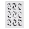 Natural longo grosso encaracolado cacheado 9 pares 3d cílios postijos conjunto de luz suave Reusável Multicamada Multilayer Monk Fake Lashes Extensões Eyes Makeup Acessório Para As Mulheres DHL