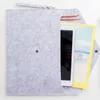 A4 Documents Pouch Felt Storage Bag Business Affairs File Folder To Work In An Office Colourful Button 2 5ch T2