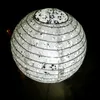 16"(40cm) White Theme Decoration Hollow Chinese Paper Lantern Ball Luminaria Lanterns For Wedding Party Decor DIY Supplies 100