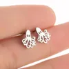 Großhandel 10 teil/los Gut Definierte Nette Octopus Ohrringe Edelstahl Ohrring Einfache Meer Tier Ohrstecker Kinder Frauen Männer Ohrring Schmuck geschenk