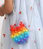 Fidget Toys Sensorial Rainbow Moda Ears Ears adultos Cosméticos Cosméticos Mudam pequenos bolsas de moeda Girl e adultos Decomp9399336