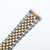 Watch Bands 13mm 17mm 20mm Two Tone Steel Replacement Jubilee Bracelet Made For Datejust