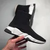 2021 مصمم أحذية أحذية رياضية واضحة شبه سوداء متماسكة الأحذية الرجال جوارب الجوارب الجوارب الوحيدة المدربين الدانتر
