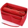Purse Organizer Insert Felt Bag With Zipper Handbag Tote Shaper Multi Pockets LX9F Cosmetic Bags & Cases271o