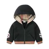 Baby Jongens Meisjes Plaid Hoodies Herfst Winter Kinderen Rits Capuchon Jassen Kinderen Sweatshirt Met Lange Mouwen Kind Vest Jas