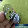 Pareto 23mm numéro étiquette en acier inoxydable porte-clés porte-clés porte-clés étiquette de chien personnalisé 10 pièces/sac