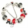 Charm Bracelets CHIELOYS Cherry Blossoms Crystal For Women With Murano Beads Fit Brand & Bangles Femme DIY Jewelry