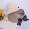 Stingy Brim Şapkalar Yaz Kadın Yay Şapka Açık Güneş Kremi Eğlence Turizm Stili Kızların Tercihleri
